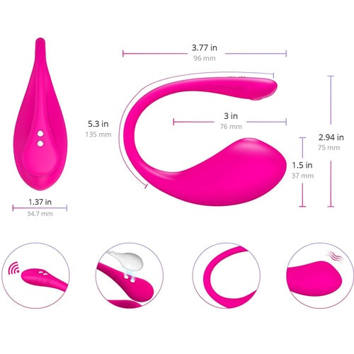 kich thuoc trung rung lovense lush 3