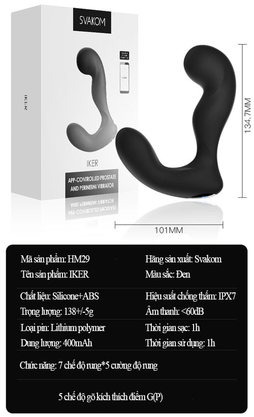 thong so ky thuat may mat xa hau mon svakom iker