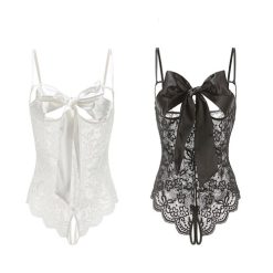 ao ngu bodysuit mau trang va den