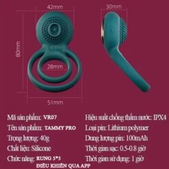 chi tiet san pham vong rung svakom tammy pro chong xuat tinh so