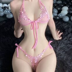 do lot hai manh xuyen thau lot khe mau hong sexy
