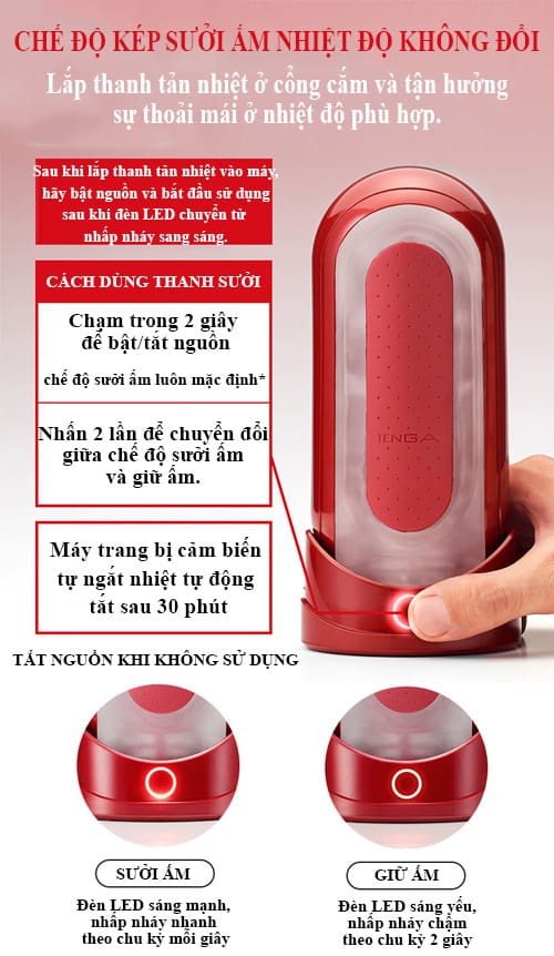 cach su dung tenga flip zero warming