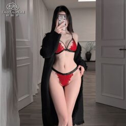 set bikini ren do phoi den