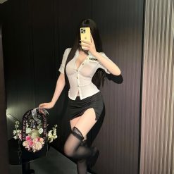 bo vay cosplay canh sat sexy hap dan